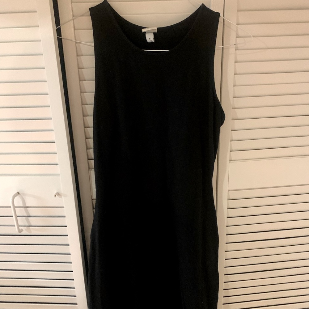 Womens black racer back dress